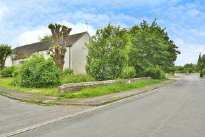 Front and road to memorial cross- click for photo gallery
